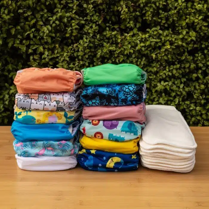 alva baby 12 pack cloth nappy bundle